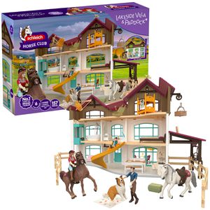 schleich Spielset HORSE CLUB 42785, ab 5 Jahre, Lakeside Villa & Paddock, 157 Teile
