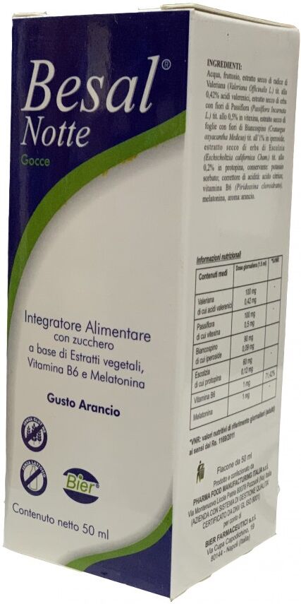 BIER FARMACEUTICI Srl BESAL Notte Gocce 50ml