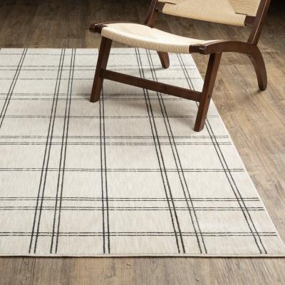 ROW Hunter Updated Plaid Beige/ Black Area Rug