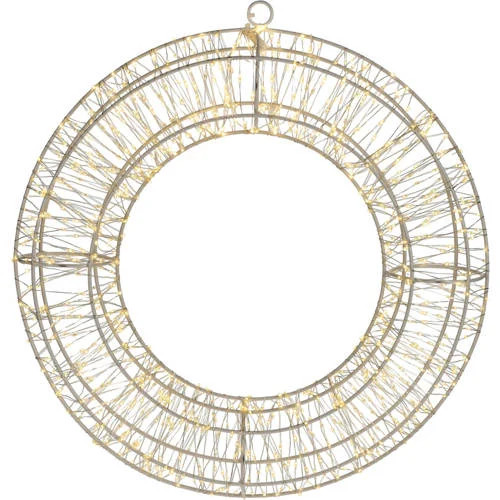 Home & Styling Collection kerstkrans met LED-verlichting, 38 cm