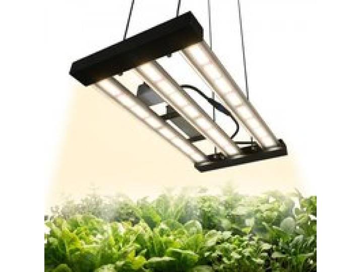 VEVOR LED-Pflanzenlampe Dimmbar 200 W Vollspektrum 400-740 nm 3000 K 6500 K, für Growzelte (60 x 60 cm) mit Stufenloser Dimmung, Reihenschaltung für bis zu 60 Lampen, Aluminiumlegierung-Lichtleisten