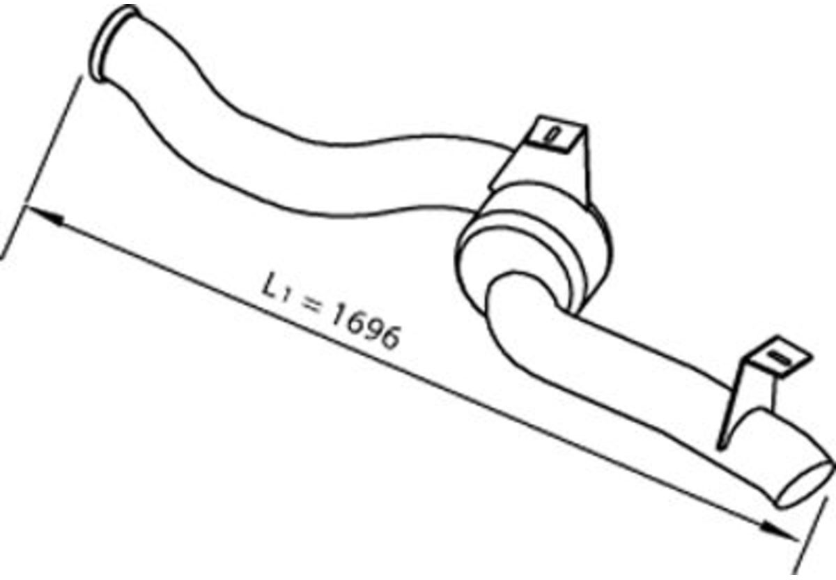 Abgasrohr DINEX 22610