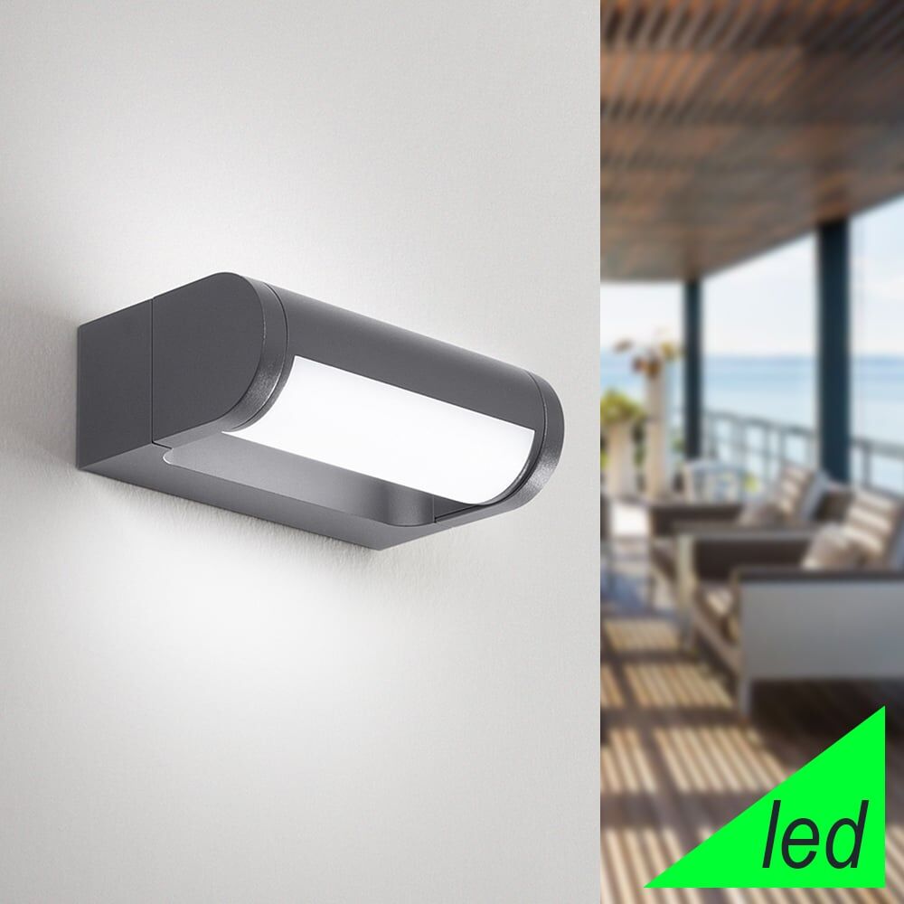 Perenz Orienta 8332 A – Applique Led 12w Ip65 Antracite, Diffusore Orientabile