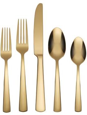 Oneida Aptitude Gold 20 Piece Everyday Flatware Set, Service For 4