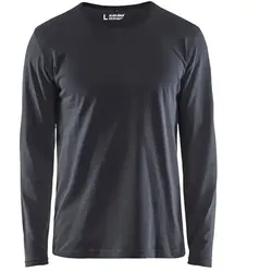 Langarmshirt "3500" - S - dunkelgrau