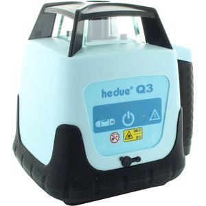 Hedue Rotationslaser R124, Q3, Set, roter 360 Grad Laser, Arbeitsbereich bis Ø 500