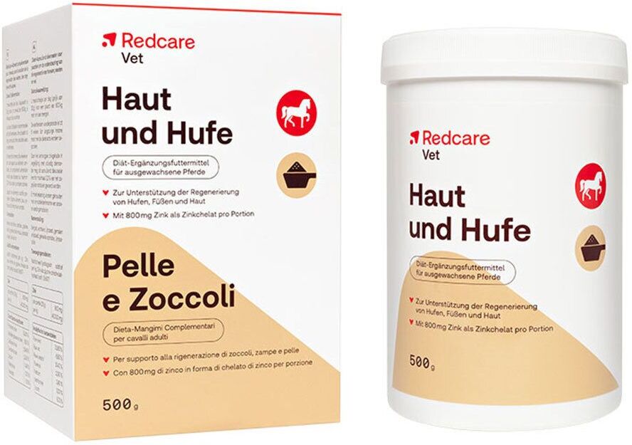 Redcare von Shop Apotheke Redcare VET Haut und Hufe Diät-Erg.FM Plv.f.Pferde 500 g Pulver