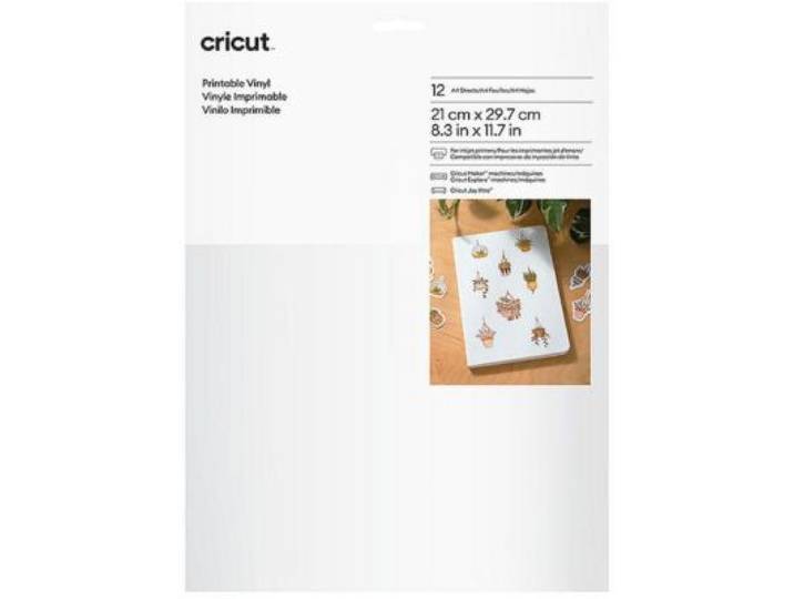 Cricut - Accessoire Printable Vinyl - Blanc