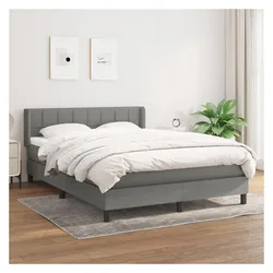 vidaXL, Boxspringbett, Lucan (Block mit Quadraten) (140 x 190 cm)