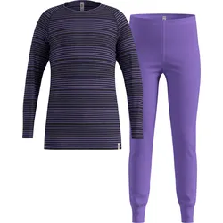 ODLO SET ACTIVE ECO WARM KIDS Longsleeve & Hose 2026 afterparty/black - 104