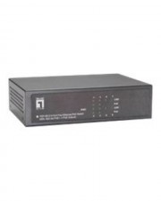 LevelOne Level One Switch 5 x 10/100 PoE+ 5 Anschlüsse Desktop (FEP-0511)