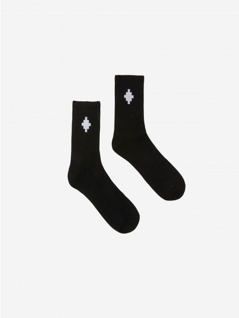 Marcelo Burlon Cross sideway short socks white