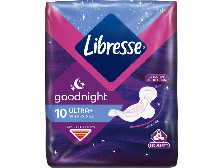 Libresse Goodnight Ultra Wings - 10 stuks
