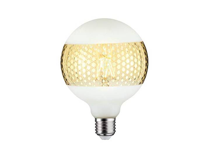 Paulmann 28770 LED Lampe G125 Globe 4,5W dimmbar Leuchtmittel Ringspiegel Gold effizientes Licht Glas Goldlicht 2600 K E27