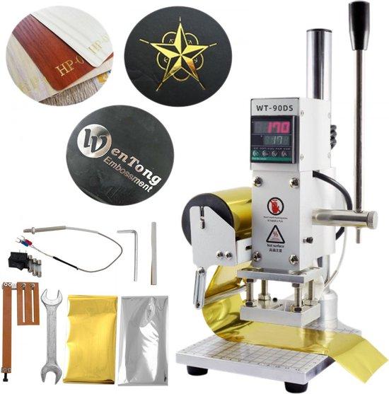Embossiermaschine 5x7cm heißprägen rostfreier Stahl für PVC-Schulmaterial