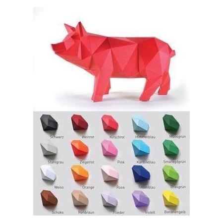 Liebesreh SCHWEIN STAHLGRAU - Bastelset Schwein stahlgrau (SCHWEIN_STAHLGRAU)
