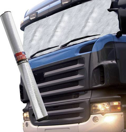HP Autozubehör Scheibenabdeckung aluminiumbeschichtet, Diebstahlschutz (B x H) 2.55m x 1m Lkw, SUV, Van, Bus Silber
