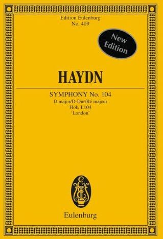 Harry Newstone - Sinfonie Nr. 104 D-Dur, Salomon: Londoner Nr. 7. Hob. I: 104. Orchester. Studienpartitur. (Eulenburg Studienpartituren) - Preis vom 09.10.2026 07:28:09 h