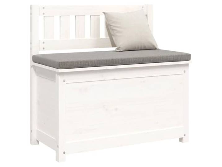 Sitzbank 80x41x77 cm Kiefer massiv weiß 02_0010718