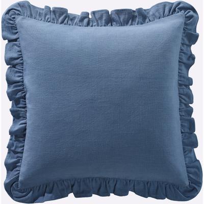 Kissenhülle HEINE HOME, jeansblau, B:50cm L:50cm, Baumwolle, 100% Baumwolle, Kissenbezüge, Kissenhülle