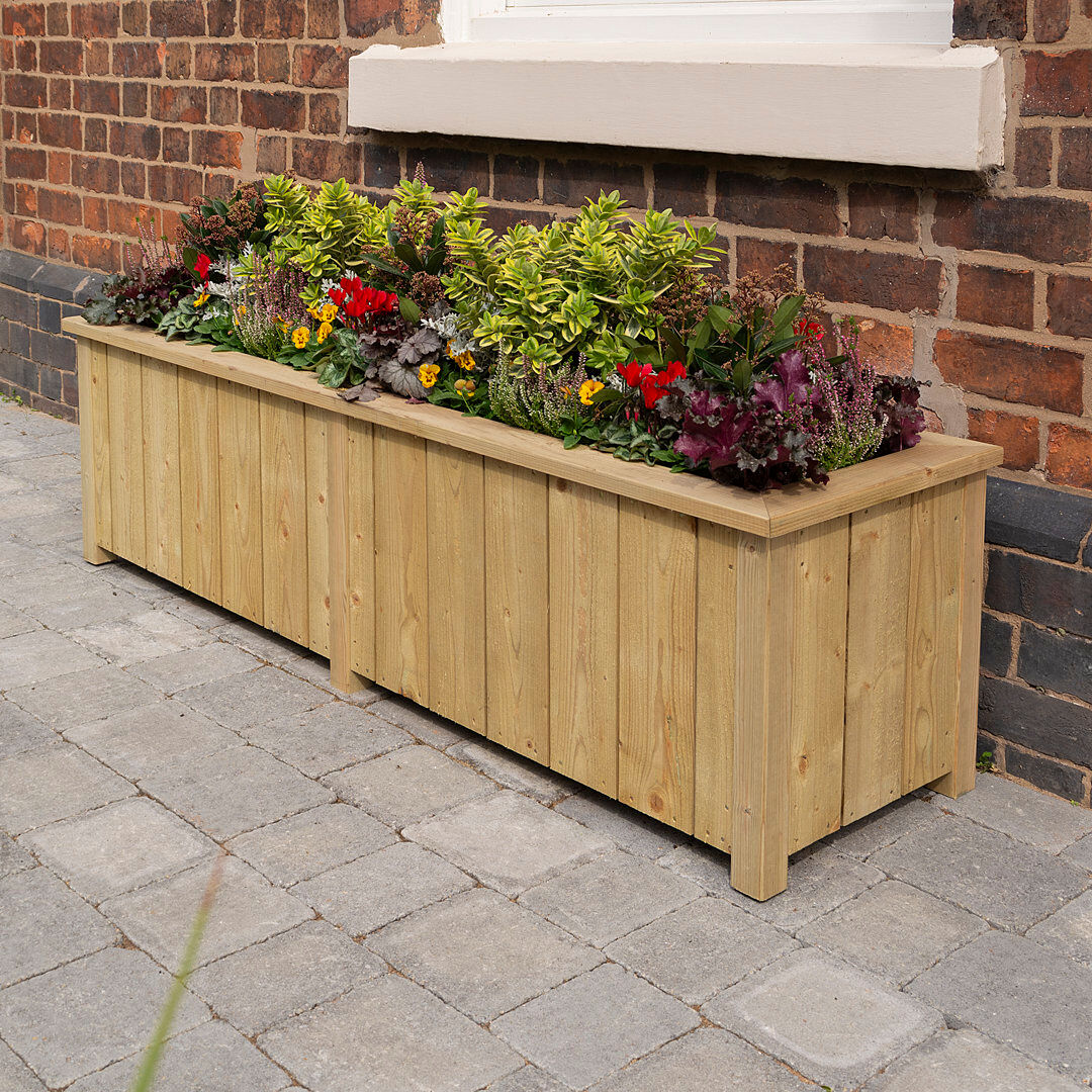Rowlinson Premium Heritage Planter Natural 42cm H x 153cm W x 43cm D