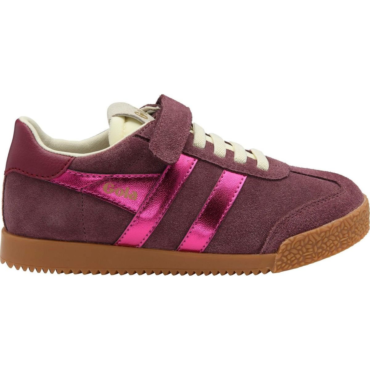 Gola Elan Glitz Strap Sneaker Kids windsor wine/fuchsia/cerise (RK) 30 CKA086-RK-30-windsorwinefuchsiacerise