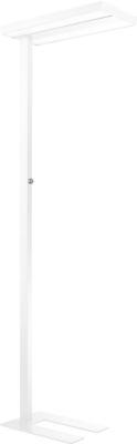 LED-Stehleuchte, stufenlos dimmbar, direkt & indirekt leuchtend, H 1950 mm, 2 x 40 W, weiß