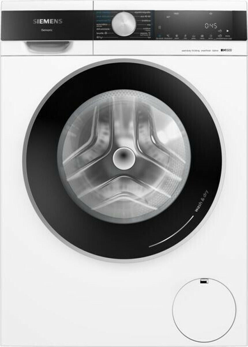 Siemens iQ500 WN44G2A0ES, Frontlader, Freistehend, Weiß, Links, Schwarz, Schwarz