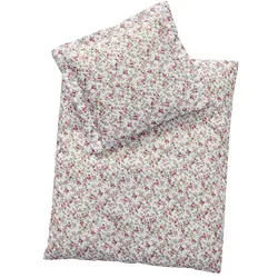 Puppenzubehör - Bettdecke und Kissen, 50 cm Rose