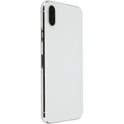 Silbernes Cover (ohne Logo) für Rückseite, passend für iPhone XR