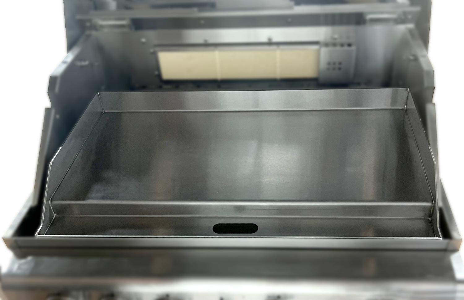 ALLGRILL Edelstahl Plancha Grillplatte - Modul Größe L Grillfäche 65 x 35 cm 88400
