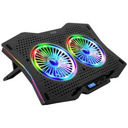 INCA INC-606TGS Notebook-Ständer mit Kühlfunktion USB-Hub-Funktion, höhenverstellbar