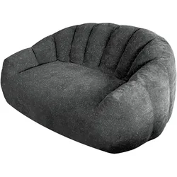 MODFU Sitzsack-Sofa Flanell Grau mit Bärentatzen-Design