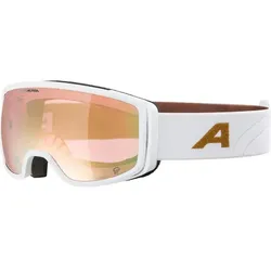 Alpina BIVIO Q - Skibrille / Snowboardbrille - white-gold matt