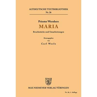 Maria, Taschenbuch von Priester Wernher, De Gruyter, 978-3-11-048270-6