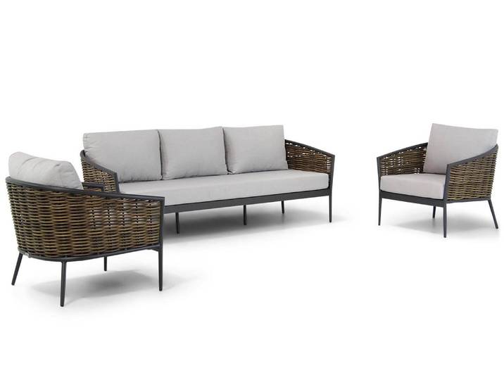 Coco Palm stoel-bank loungeset 3-delig