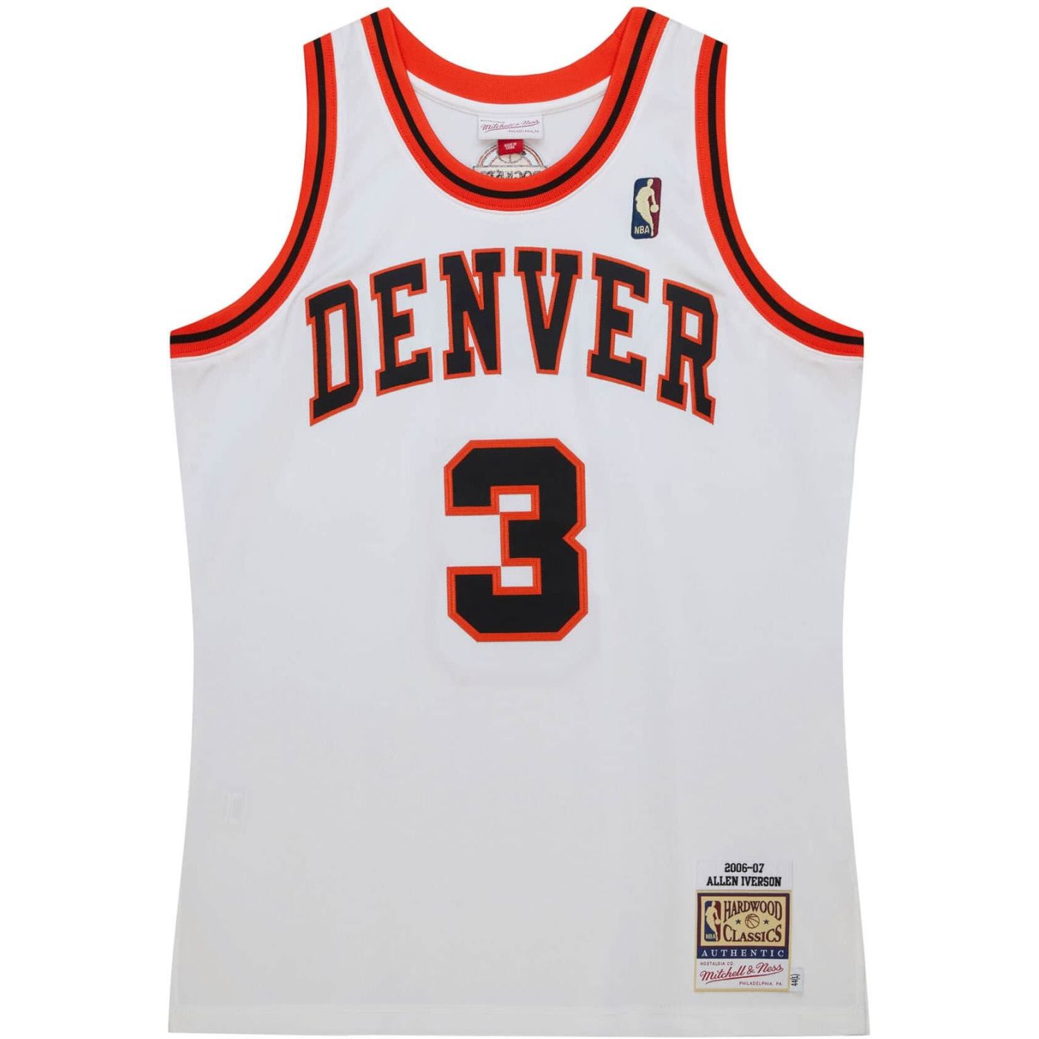 Allen Iverson Denver Nuggets Authentic Swingman Jersey - M