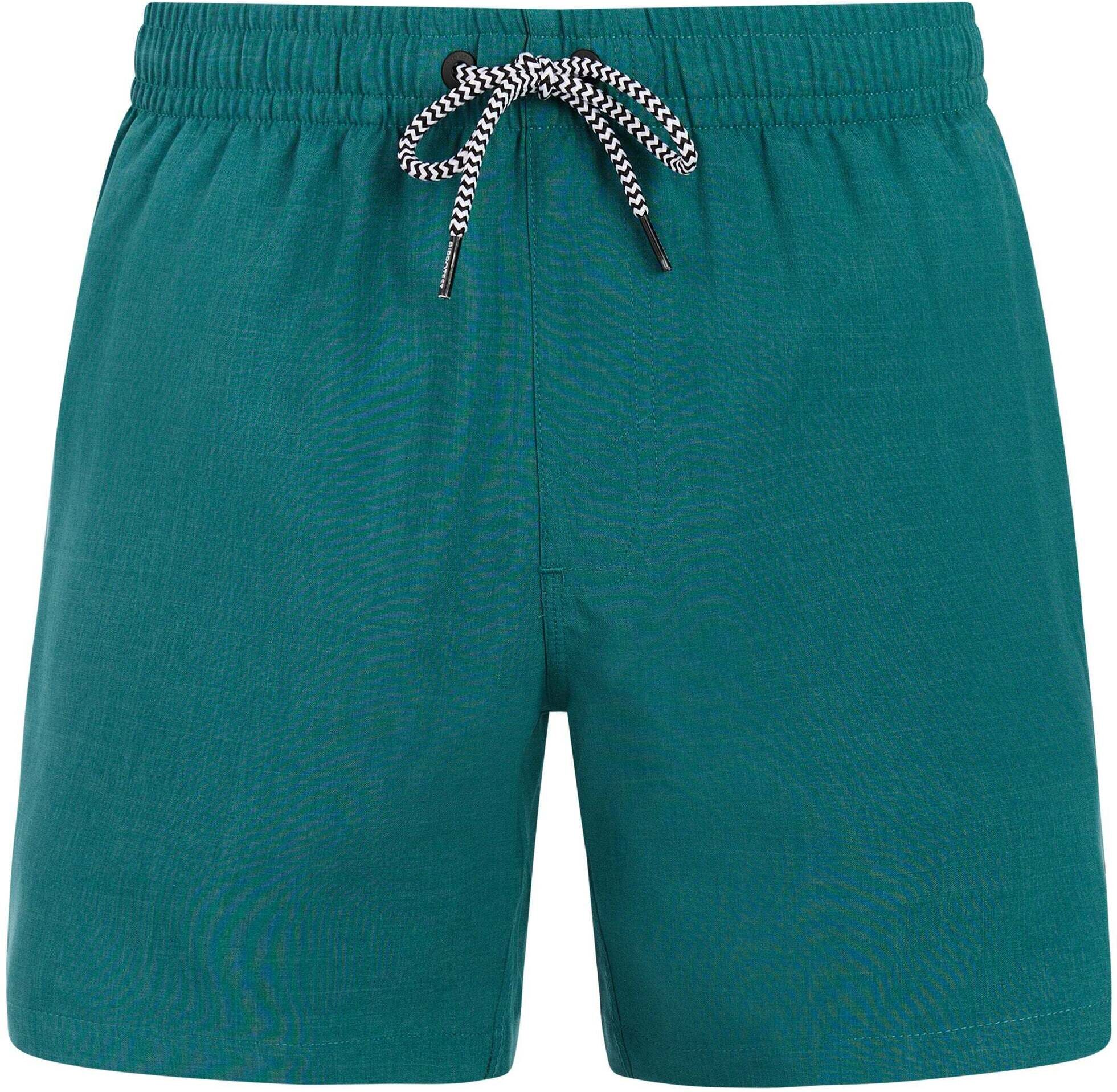 Badehose PROTEST "Badehose DAVEY", Herren, Gr. S, EURO, grün (schwarz teal), Obermaterial: 100% Polyester PES., Badehosen Badehose schwarz teal S, EURO