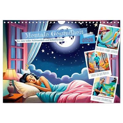 Mentale Gesundheit (Wandkalender 2026 DIN A4 quer), CALVENDO Monatskalender