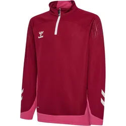 hummel LEAD 1/2-Zip Pullover Kinder biking red 164