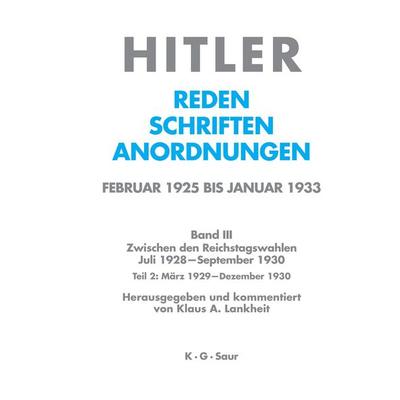 März 1929 - Dezember 1929, Gebundene Ausgabe von , De Gruyter, 978-3-598-21938-2