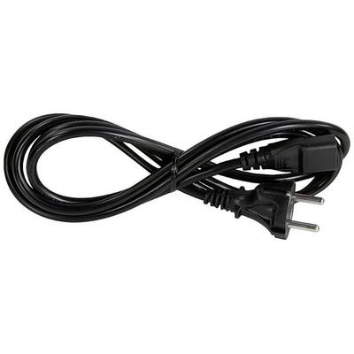 LogiLink Kaltgeräte Anschlusskabel [1x Schutzkontakt-Stecker - 1x Kaltgeräte-Buchse C13] 1.80 m Schwarz
