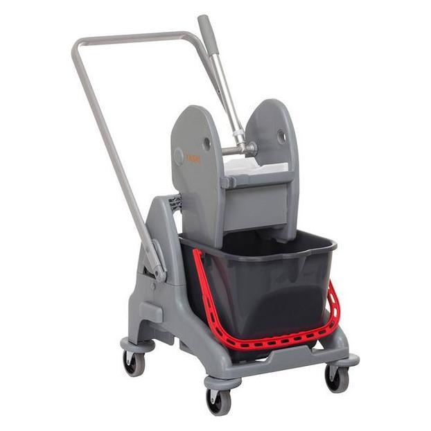 Taski Reinigungswagen Duo Mop Eineimer System inklusive Eimer, Fahrgestell, Deichsel und Presse (1 Stk.) (7518865)