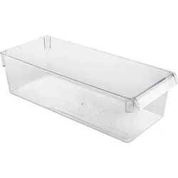Metaltex Frigo-System Organizer transparenter Behälter für Kühlschrank 15 x 36 x 10 cm