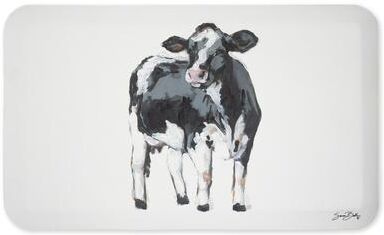 "Stupell Cattle Floral Cow Farmhouse Printed Anti-Fatigue Floor Mat, 30""x18"""
