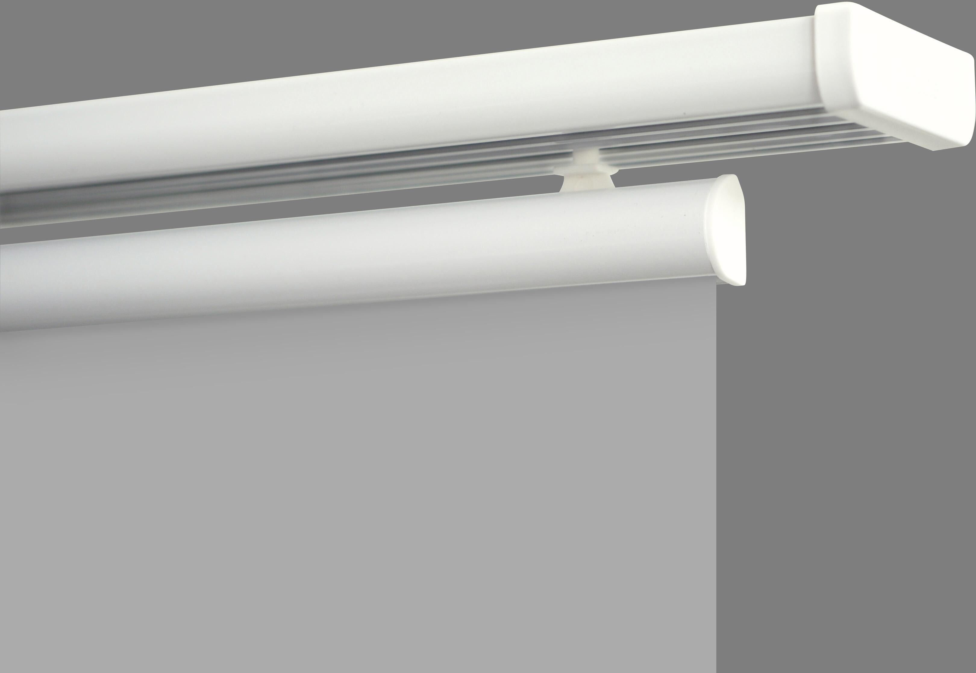 Gardinenschiene GOOD LIFE "Sileno", weiß, L:140cm, Aluminium, Gardinenstangen, Gardinenschiene