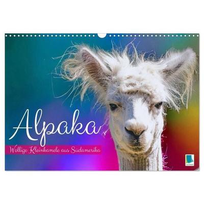 Alpakas: Wollige Kleinkamele aus Südamerika (Wandkalender 2027 DIN A3 quer), CALVENDO Monatskalender