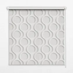 INNENROLLO - Fensterrollo - Rollo - 90x140 cm - Kreis im Kreis