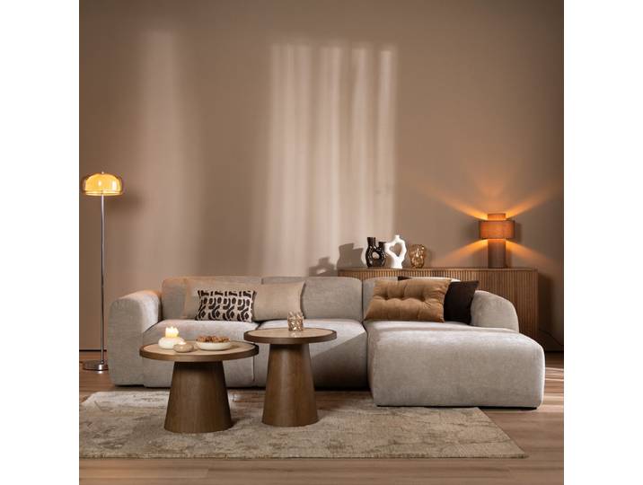 Bronx71 Ecksofa Maine Stoff taupe rechts