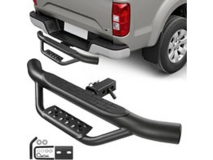VEVOR Anhängerkupplungsstufe für 50,8 mm Empfänger, universeller Heckstoßstangenschutz mit 158,7 kg Tragkraft, Weichstahlkonstruktion mit Stiftsatz & Stabilisator für Lkw SUV Pickup